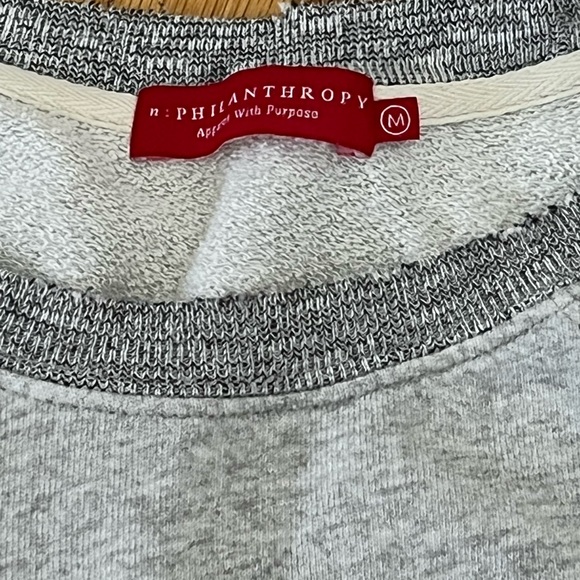 COPY - n:PHILANTHROPY distressed lightweight sweatshirt - Picture 2 of 4